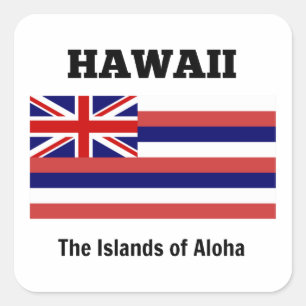 Vlag van Hawaii Vierkante Sticker