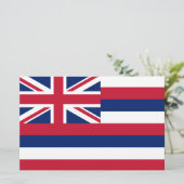 Vlag van Hawaii (VS-staat) Briefpapier (Staand voorkant)