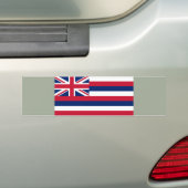 Vlag van Hawaii (VS-staat) Bumpersticker (Op auto)