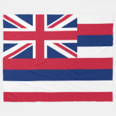 Vlag van Hawaii (VS-staat) Fleece Deken (Voorkant (Horizontaal))