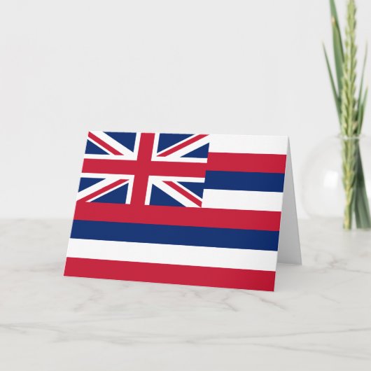 Vlag van Hawaii (VS-staat) Kaart (Voorkant)