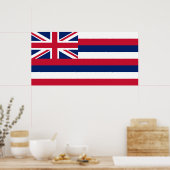 Vlag van Hawaii (VS-staat) Poster (Keuken)