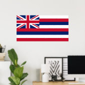 Vlag van Hawaii (VS-staat) Poster (Thuiskantoor)