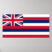 Vlag van Hawaii (VS-staat) Poster (Voorkant)