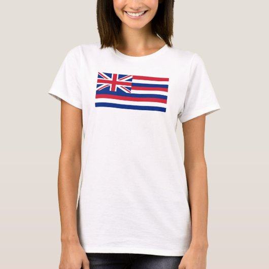 Vlag van Hawaii Women's Basic T-Shirt (Voorkant)