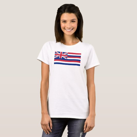 Vlag van Hawaii Women's Basic T-Shirt (Voorkant volledig)