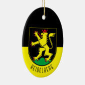 Vlag van Heidelberg - DUITSLAND Keramisch Ornament (Rechts)