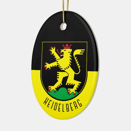 Vlag van Heidelberg - DUITSLAND Keramisch Ornament (Links)