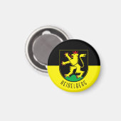 Vlag van Heidelberg - DUITSLAND Magneet (Voorkant / Achterkant)
