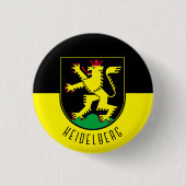 Vlag van Heidelberg - DUITSLAND Ronde Button 3,2 Cm (Voorkant)
