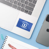 Vlag van Henderson, Nevada, VS Sticker (Laptop met iPhone)