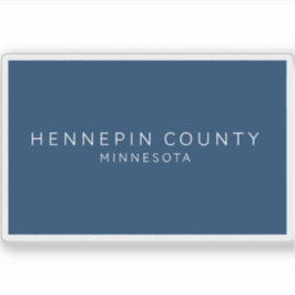Vlag van Hennepin County, Minnesota (2022) Sticker