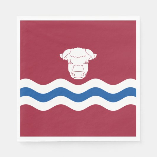 Vlag van Herefordshire (Graafschap in VK) Servet (Voorkant)