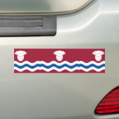 Vlag van Herefordshire (Verenigd Koninkrijk) Bumpersticker (Op auto)
