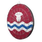 Vlag van Herefordshire (Verenigd Koninkrijk) Dartbord (Voorkant Rechts)