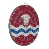 Vlag van Herefordshire (Verenigd Koninkrijk) Dartbord (Voorkant Links)