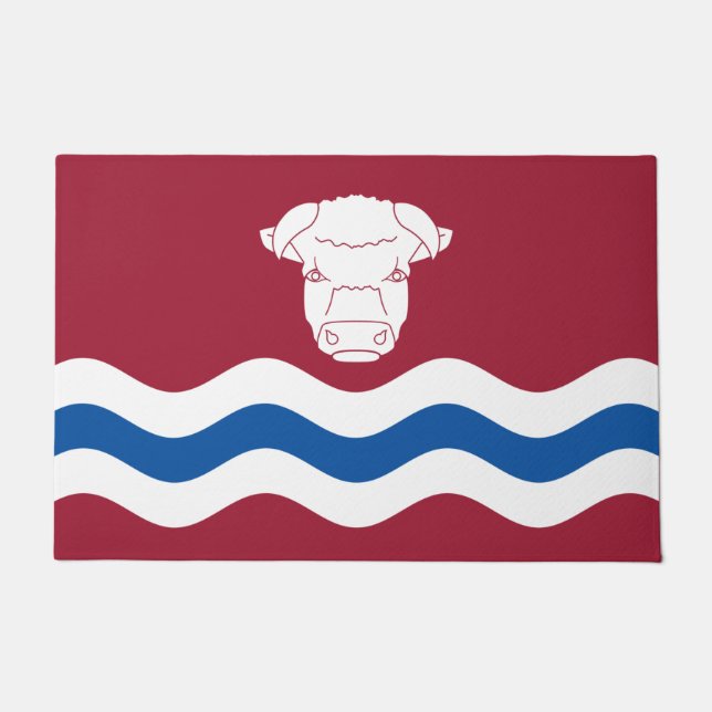 Vlag van Herefordshire (Verenigd Koninkrijk) Deurmat (Voorkant)