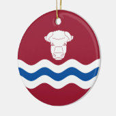 Vlag van Herefordshire (Verenigd Koninkrijk) Keramisch Ornament (Links)
