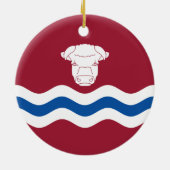 Vlag van Herefordshire (Verenigd Koninkrijk) Keramisch Ornament (Achterkant)