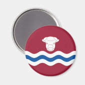 Vlag van Herefordshire (Verenigd Koninkrijk) Magneet (Voorkant / Achterkant)