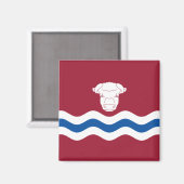Vlag van Herefordshire (Verenigd Koninkrijk) Magneet (Voorkant / Achterkant)