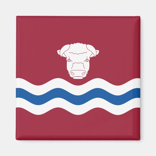 Vlag van Herefordshire (Verenigd Koninkrijk) Magneet (Voorkant)