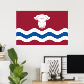 Vlag van Herefordshire (Verenigd Koninkrijk) Poster (Thuiskantoor)