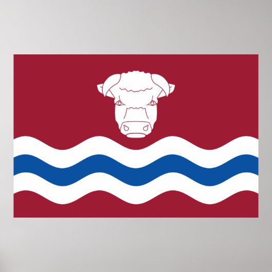 Vlag van Herefordshire (Verenigd Koninkrijk) Poster (Voorkant)
