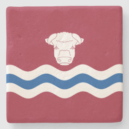 Vlag van Herefordshire (Verenigd Koninkrijk) Stenen Onderzetter