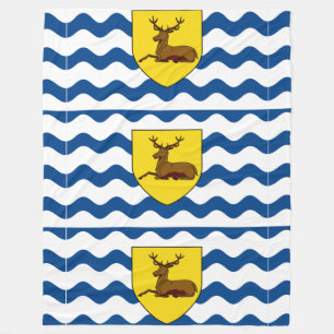 Vlag van Hertfordshire Fleece Blanket Deken