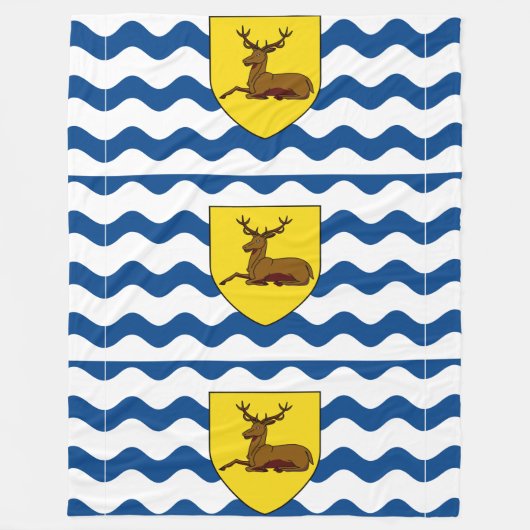 Vlag van Hertfordshire Fleece Blanket Deken (Voorkant)