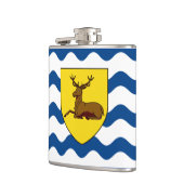 Vlag van Hertfordshire Hip Flask Heupfles (Links)