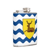 Vlag van Hertfordshire Hip Flask Heupfles (Rechts)