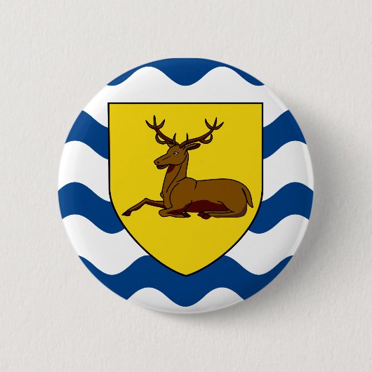Vlag van Hertfordshire Pinback Button (Voorkant)