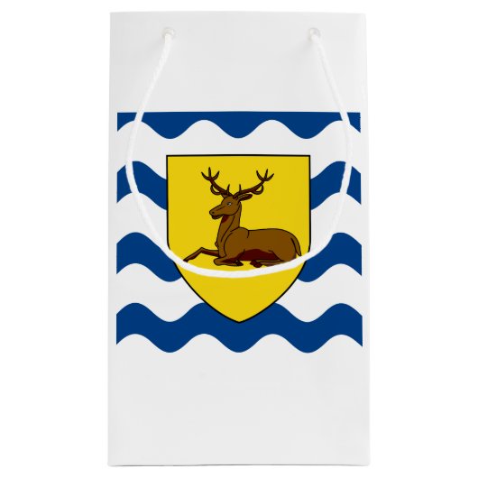 Vlag van Hertfordshire Small Gift Bag Klein Cadeauzakje (Achterkant)