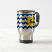 Vlag van Hertfordshire Travel Mug Reisbeker (Voorkant rechts)