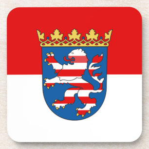 Vlag van Hesse Beverage Coaster Bier Onderzetter