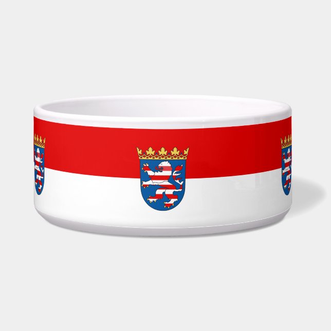Vlag van Hesse Bowl Voerbakje (Voorkant)