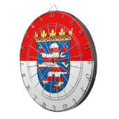 Vlag van Hesse Dartboard Dartbord (Voorkant Rechts)