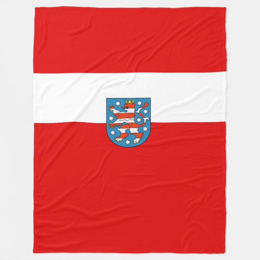 Vlag van Hesse Fleece Blanket Deken (Voorkant)