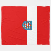 Vlag van Hesse Fleece Blanket Deken (Voorkant (Horizontaal))