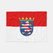 Vlag van Hesse Fleece Blanket Deken (Voorkant (Horizontaal))