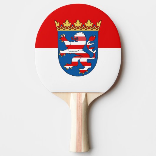 Vlag van Hesse Ping Pong Paddle Tafeltennisbatje (Voorkant)