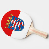 Vlag van Hesse Ping Pong Paddle Tafeltennisbatje (Zijkant)