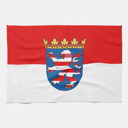 Vlag van Hesse Towel Theedoek (Horizontaal)
