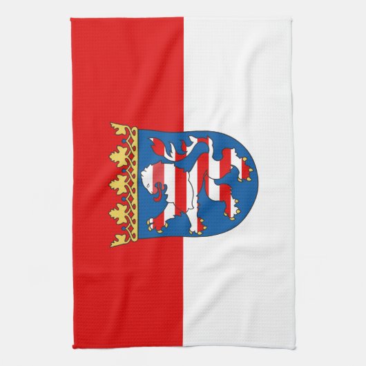 Vlag van Hesse Towel Theedoek (Verticaal)