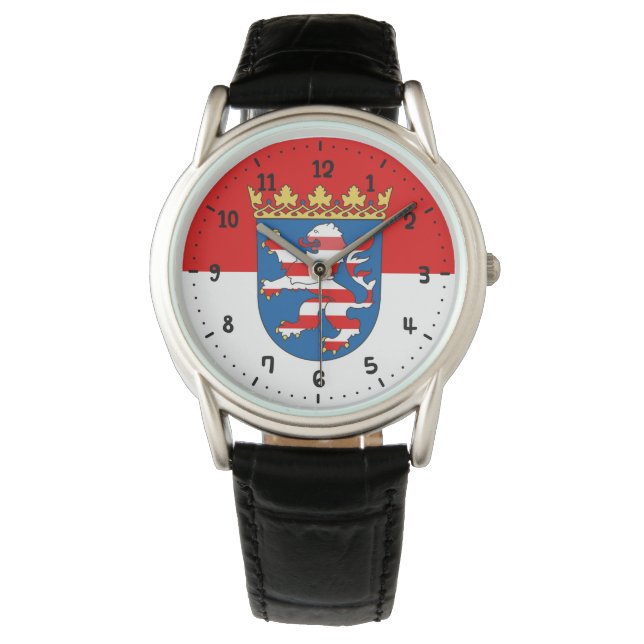 Vlag van Hesse Watch Horloge (Voorkant)