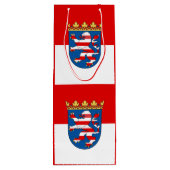 Vlag van hesse Wine Gift Bag Wijn Cadeautas (Achterkant)