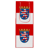 Vlag van hesse Wine Gift Bag Wijn Cadeautas (Voorkant)