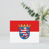 Vlag van Hessen Briefkaart (Staand voorkant)